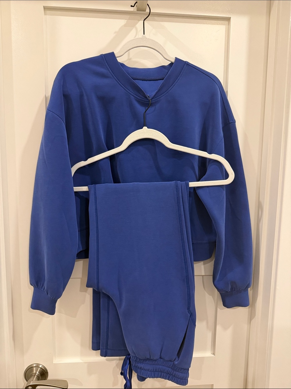 Altar'd State Royal Blue Women's Sweatshirt and Jogger Pajama Set